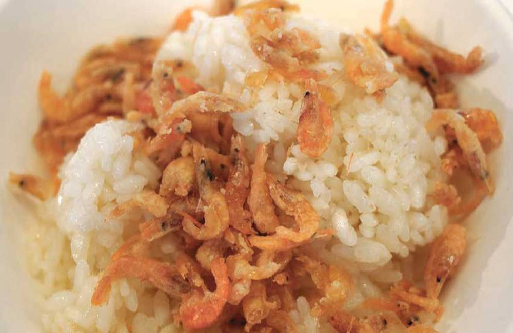 risotto coi tipici gamberi di fiume locali